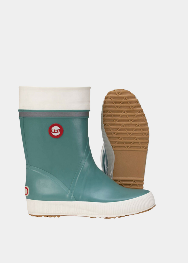 Stylish HAI Leaf Green Rubber Boots