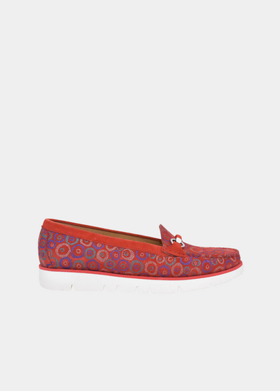 Vittoria Mengoni Gorgeous Red Circle Loafers