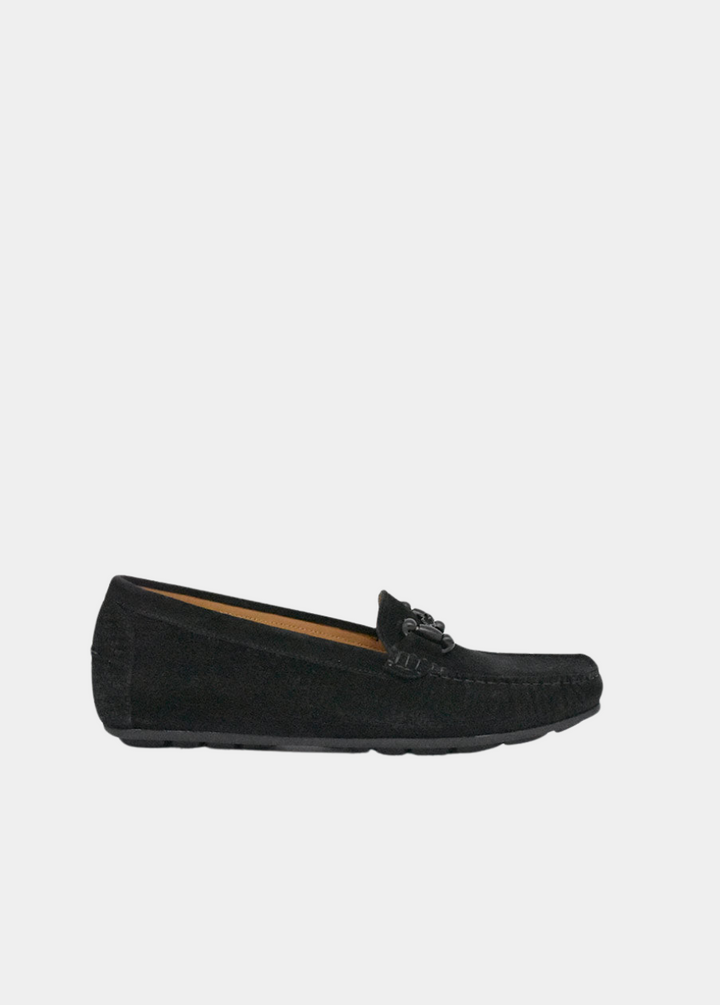 Vittoria Mengoni Plush Black Loafers