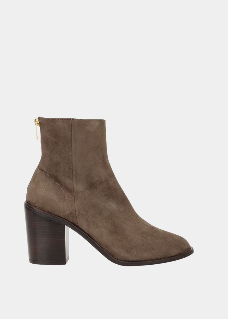 The High Street Ankle Boot Ash Brown Suede