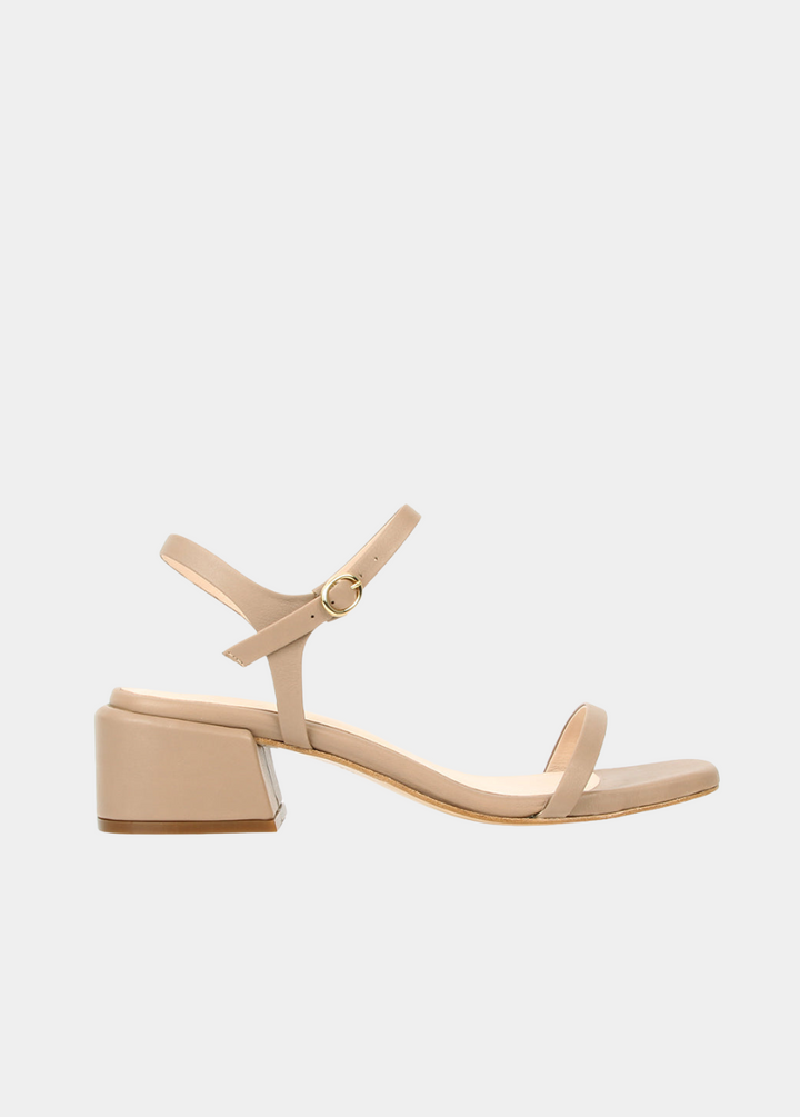 The Lindsay Heeled Sandal Biscotti