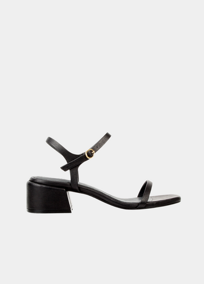 The Lindsay Heeled Sandal Black