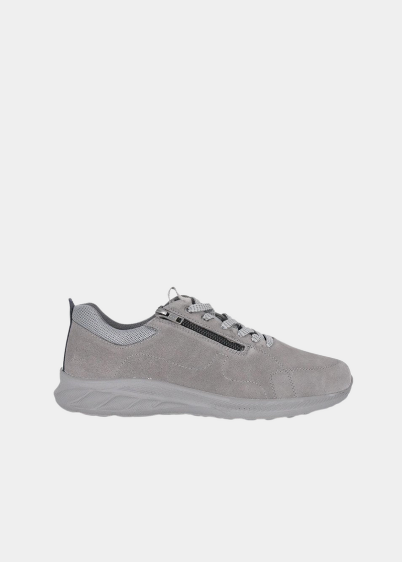 Forelli Grey Nubuck Orthopedic Comfort Sneakers