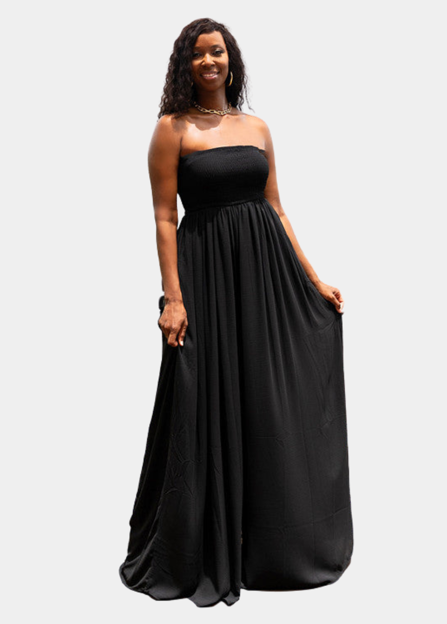 Venice Wide Leg Jumpsuit - Black