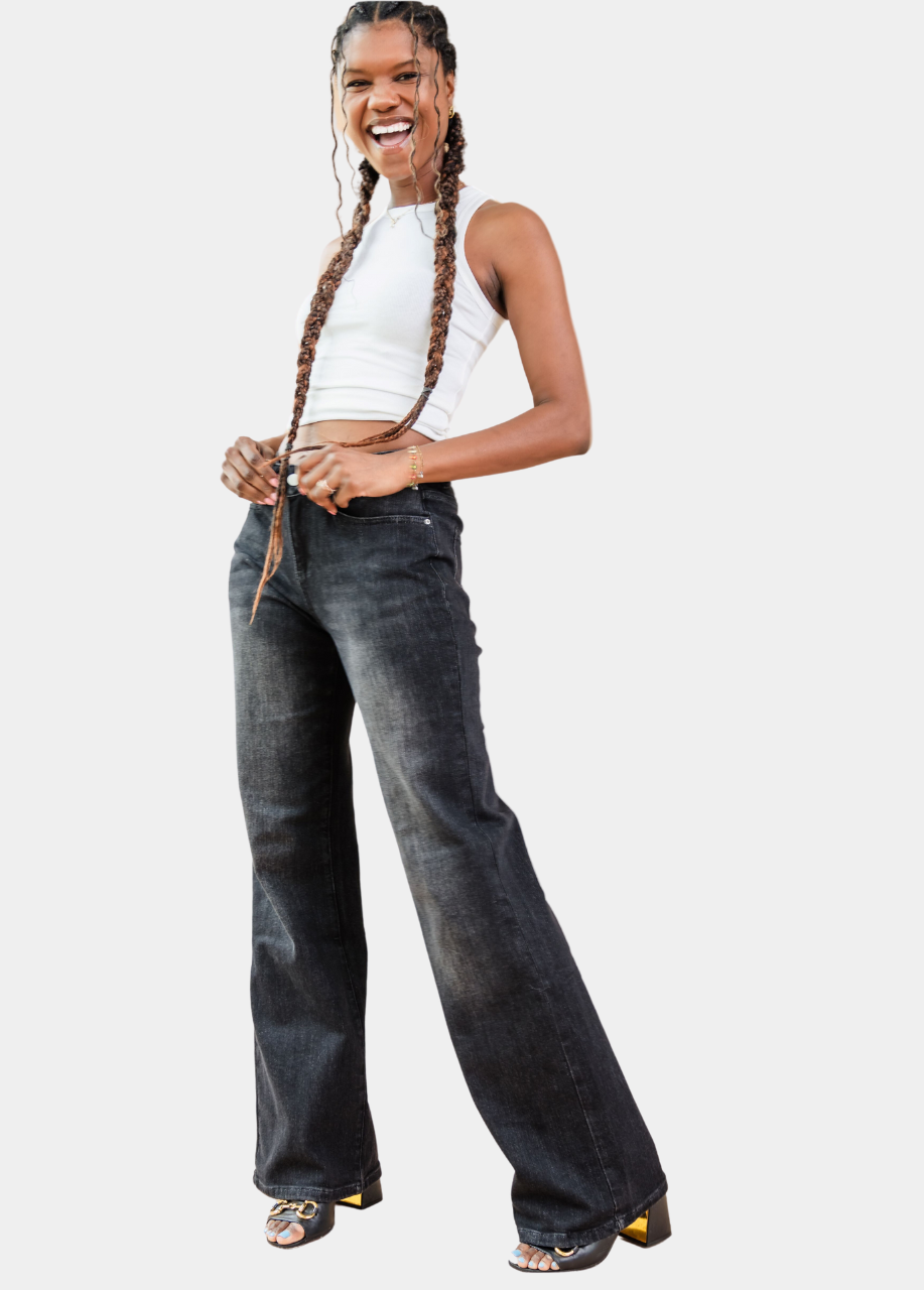 The 90's Tall Boyfriend Jeans - Charcoal