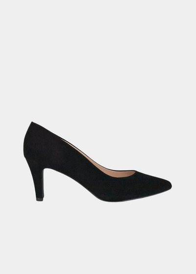 PieSanto Premium Black Suede Heels