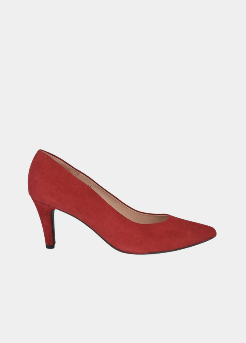 PieSanto Premium Cherry Red Suede Heels