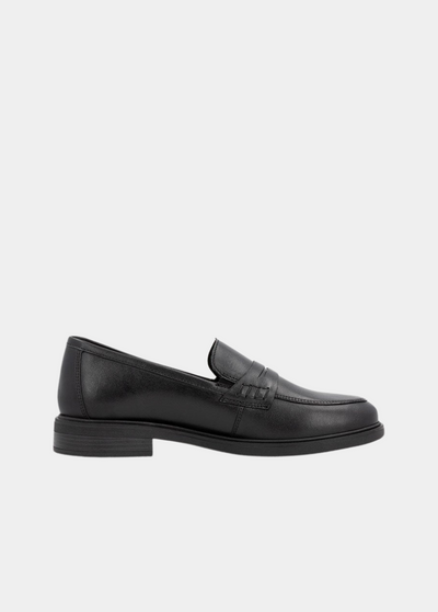 Remonte Classic Black Leather Penny Loafers