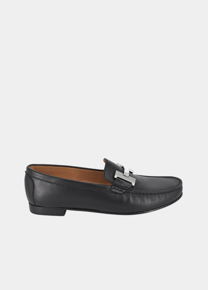 Vittoria Mengoni Premium Black Leather Loafers