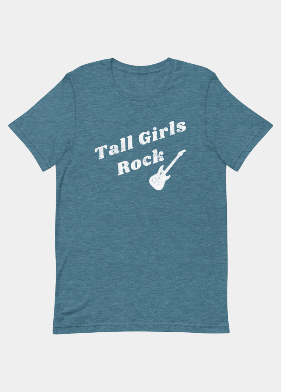 Tall Girls Rock Distressed T-shirt