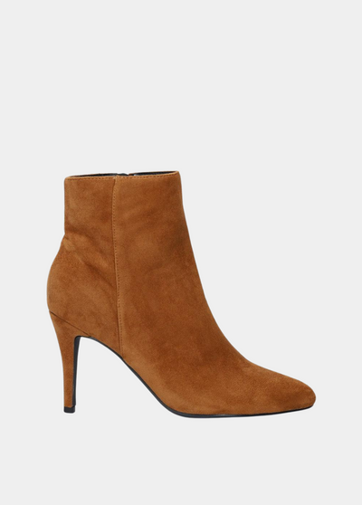 Sky High Tan Stiletto Heel Booties