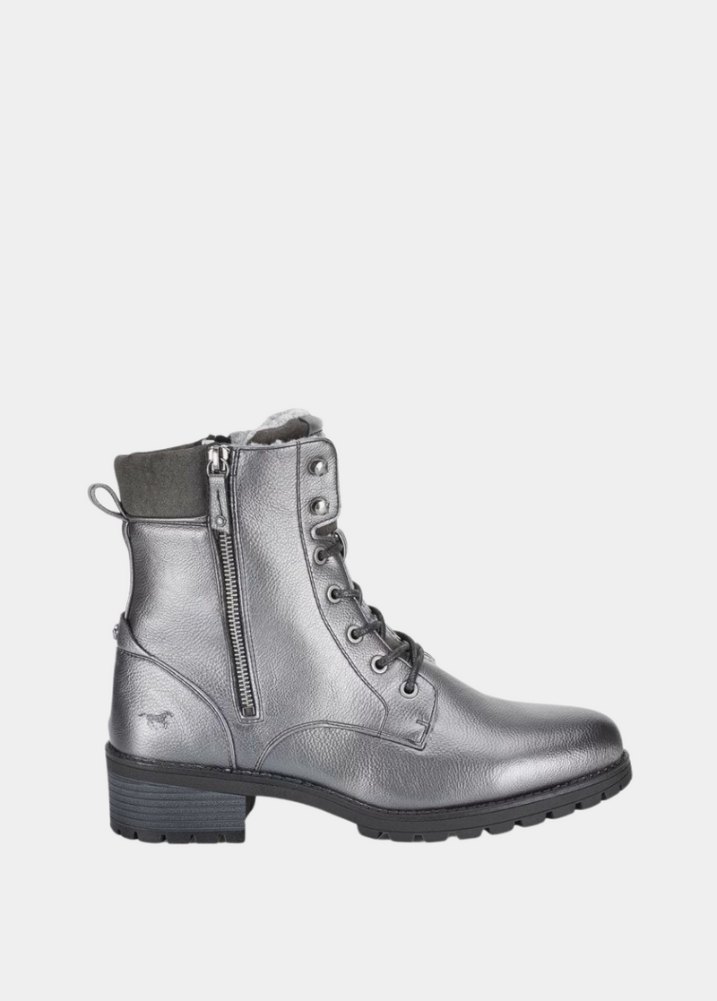 Mustang Trendy Dark Grey Ankle Boots