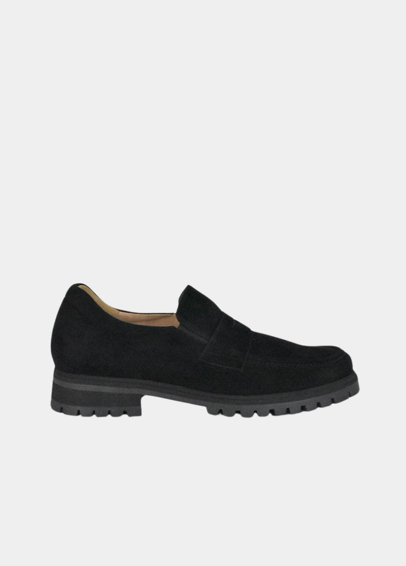 PieSanto Deluxe Black Suede Loafers