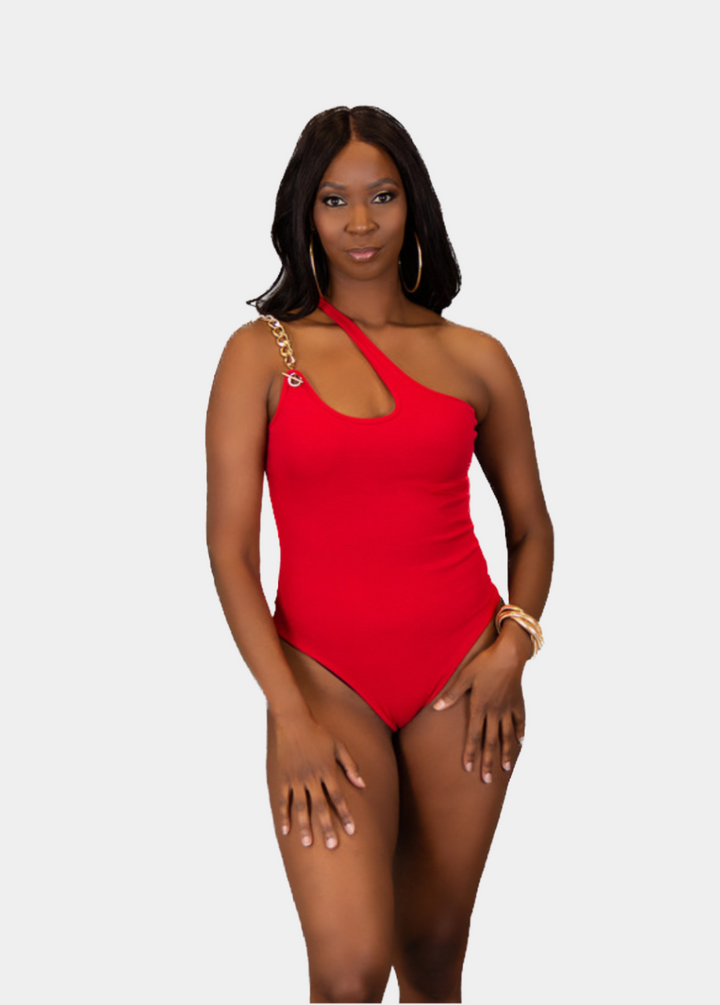 Chainlink Bodysuit - Red