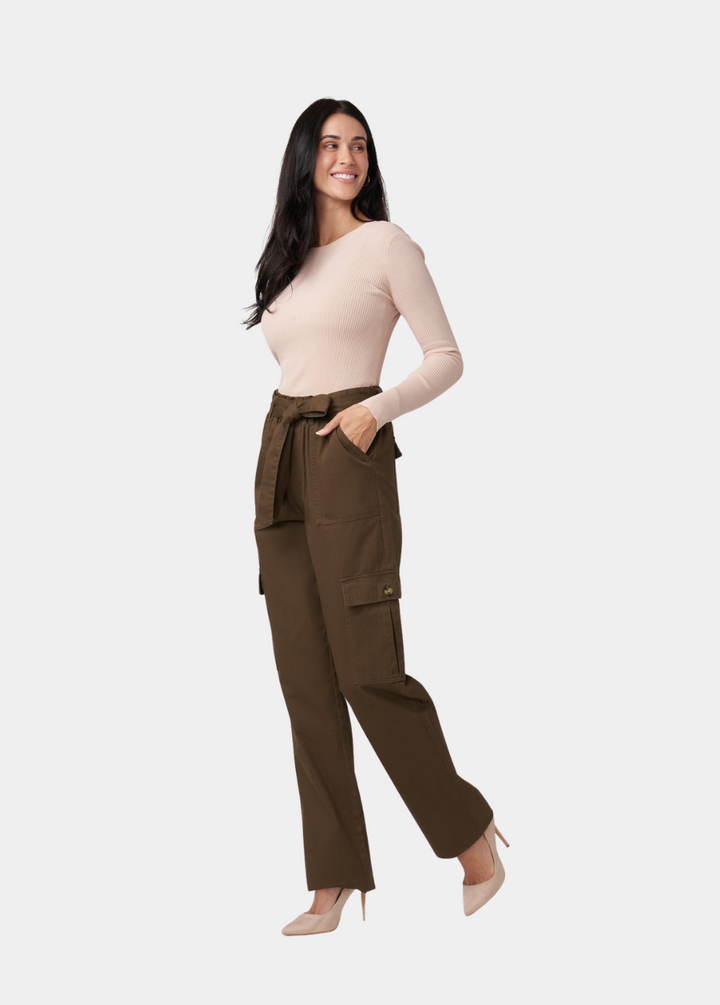 Brooklyn Cargo Pants with Tie