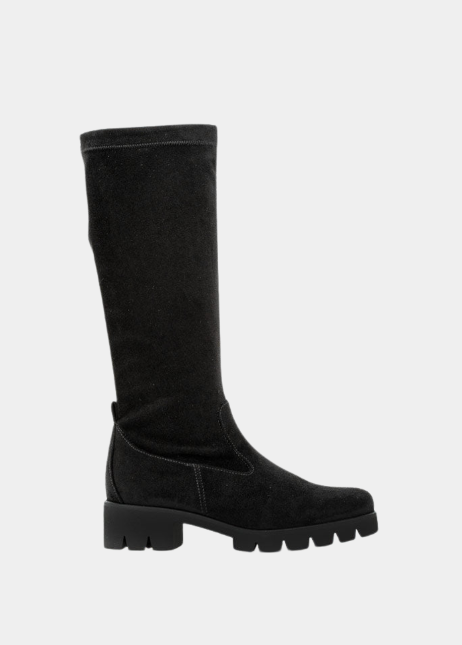 Gabor Fabulous Long Suedette Black Boots