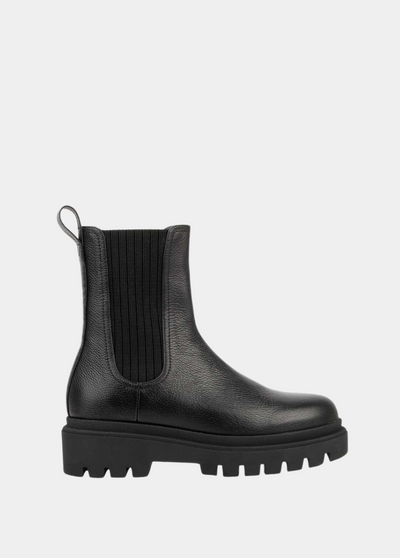 The Alpine Chelsea Boot Black Pebble