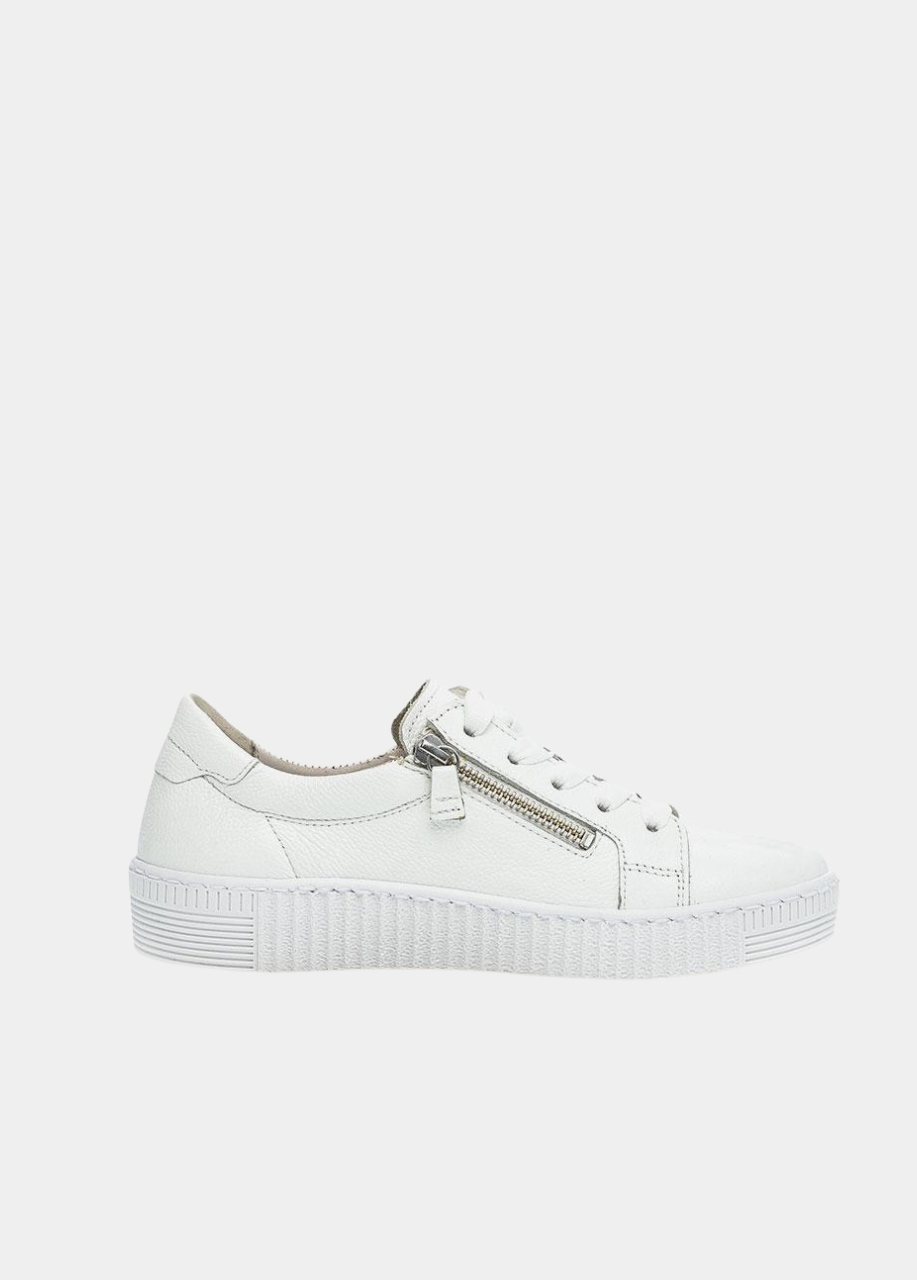 Gabor Classic White Leather Trainer