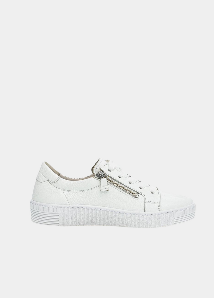 Gabor Classic White Leather Trainer