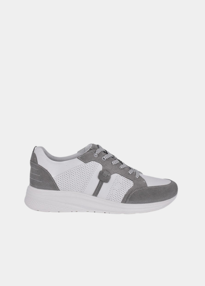 Forelli Grey/White Nubuck Orthopedic Comfort Sneakers