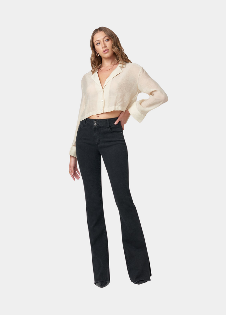 Tall Olivia Flare Jeans With Slit