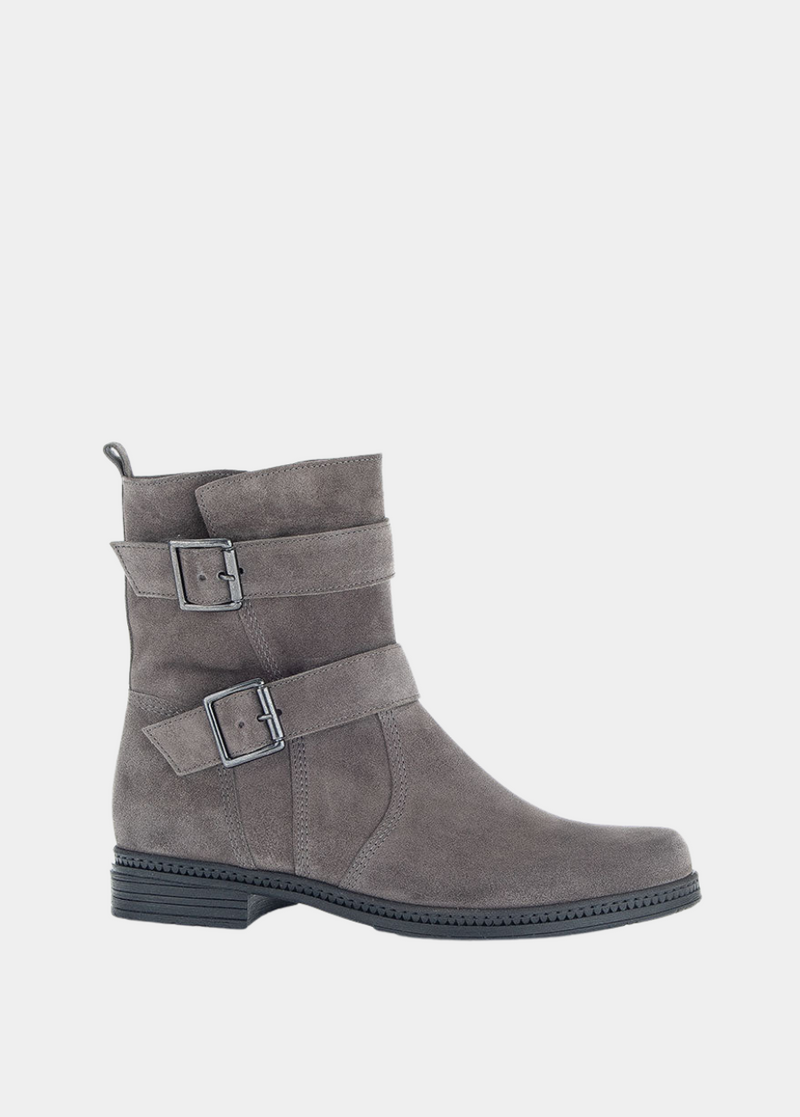 Gabor Pepper Grey Suede Ankle Boots