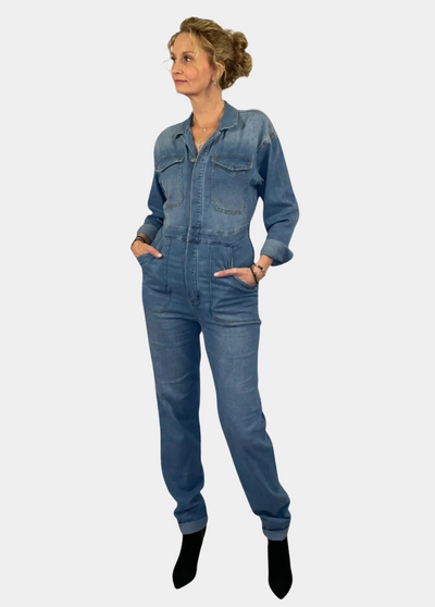 Rosie Tall Denim Jumpsuit