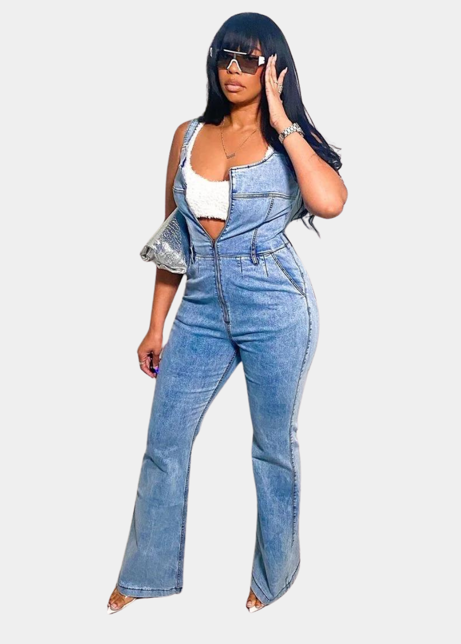 Tall Denim Jumpsuit