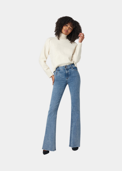 Tall Olivia Flare Jeans With Slit