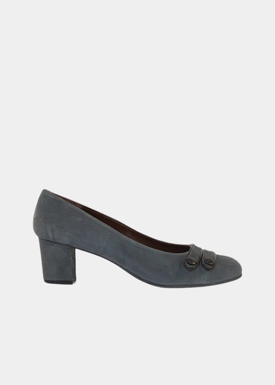 Brenda Zaro Premium Grey Suede Heels