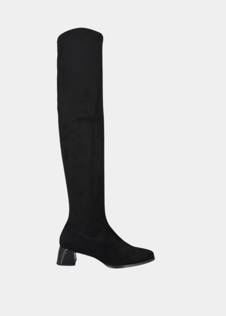 Dansi Gorgeous Over the Knee Black Boots