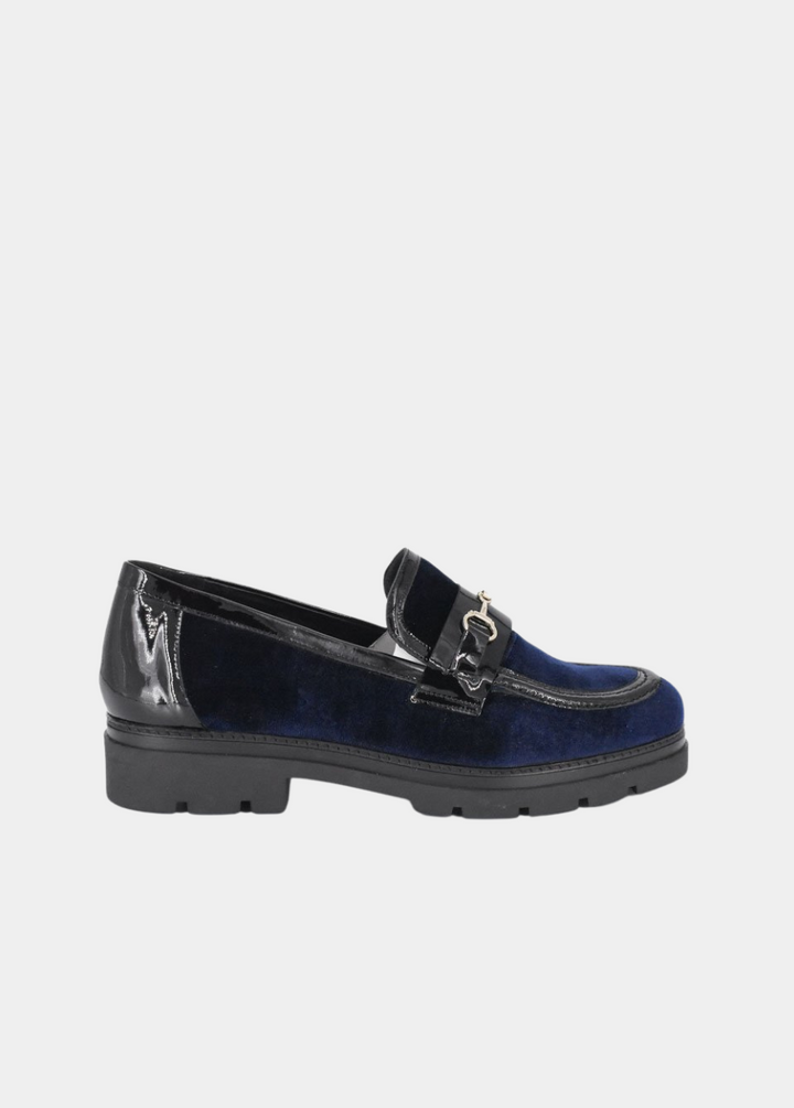 Dansi Luxurious Royal Blue Suede Loafers