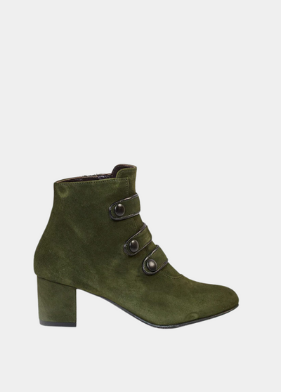 Brenda Zaro Stylish Velour Ankle Boots