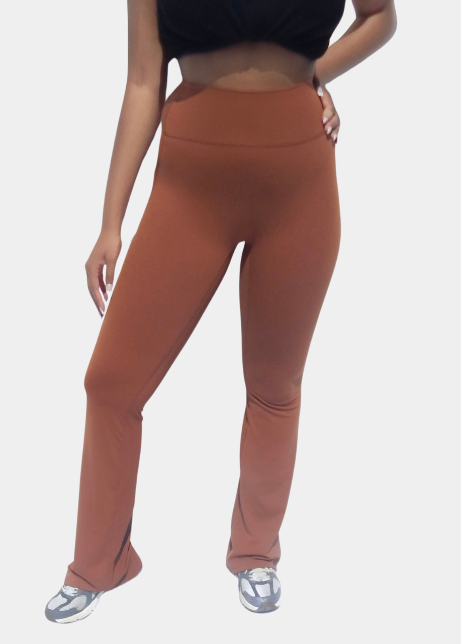 Brown Flare Legging