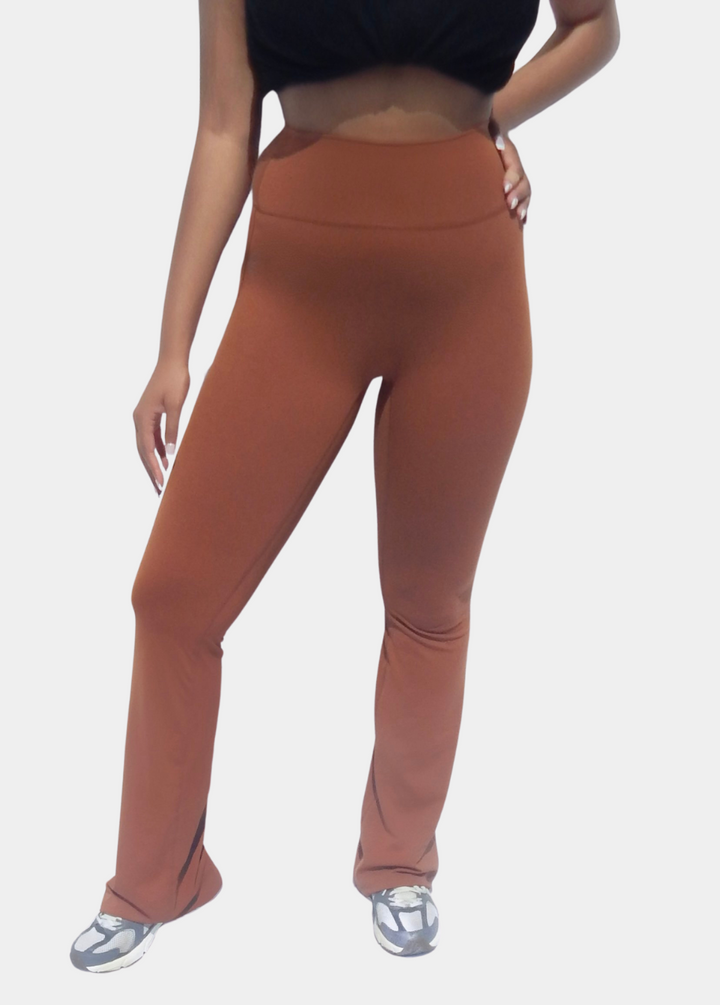 Brown Flare Legging