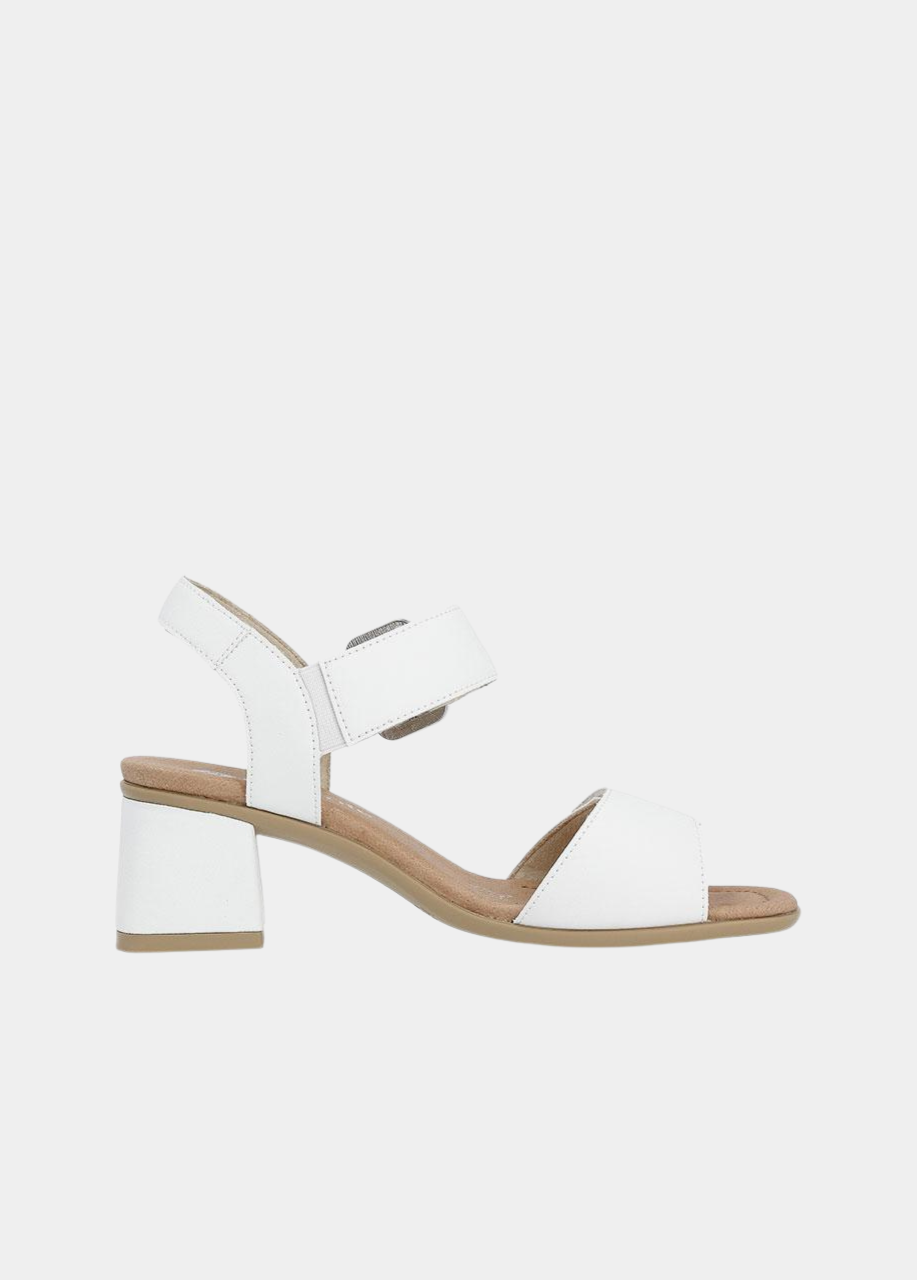 Remonte Glam White Block Heels