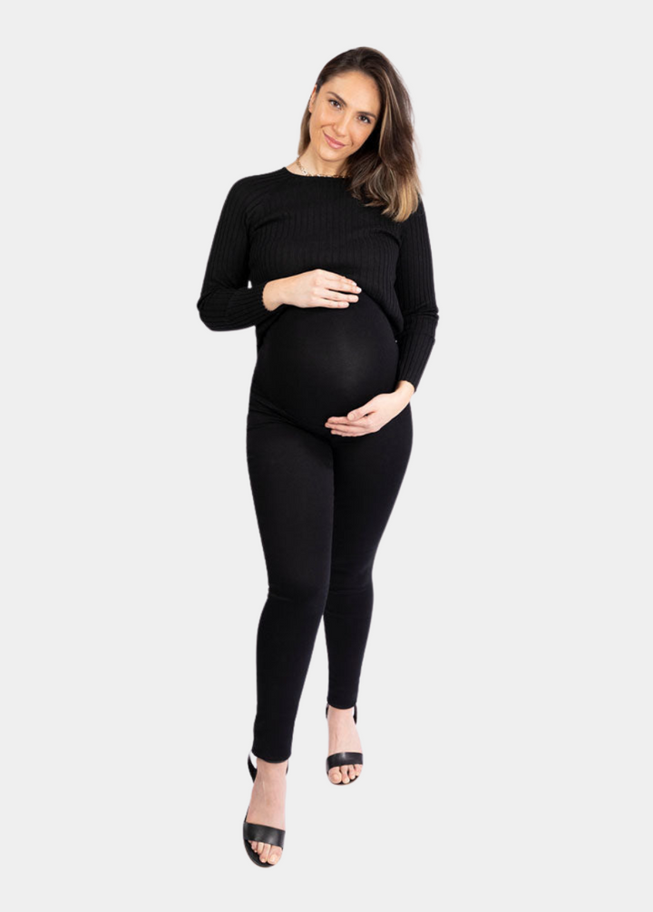 Maternity 32" Butter Skinny in Black