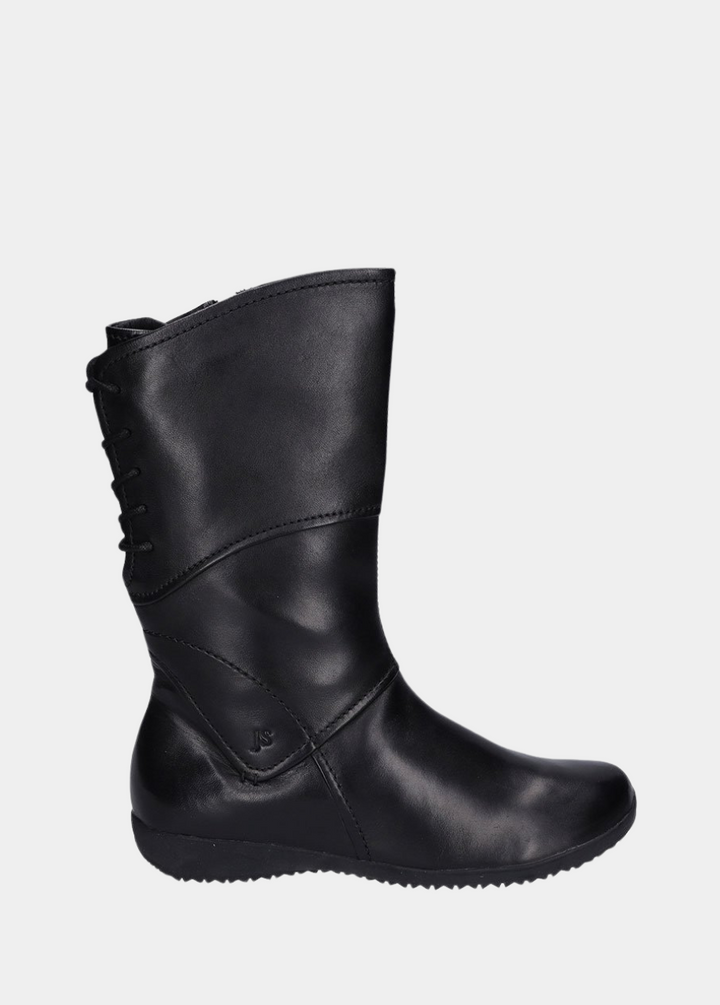 Josef Siebel Stylish Black Midi Leather Boots