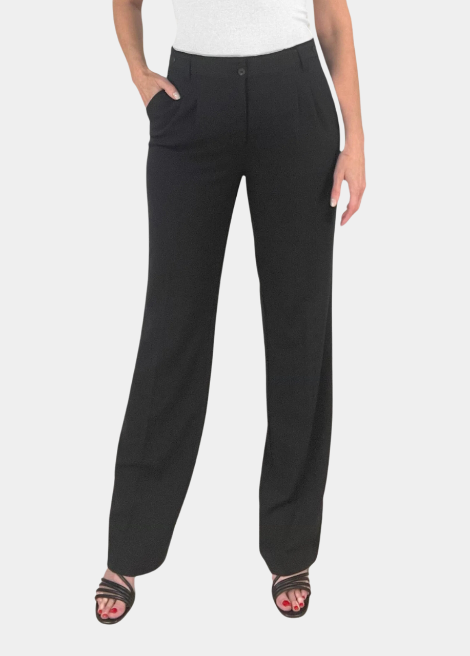 Signature Tab Waist Wide Leg Trouser