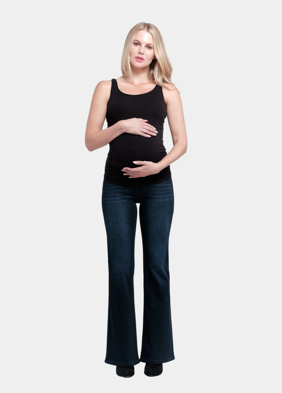 Maternity 33" Better Butter Slim Boot Jean in Yanique