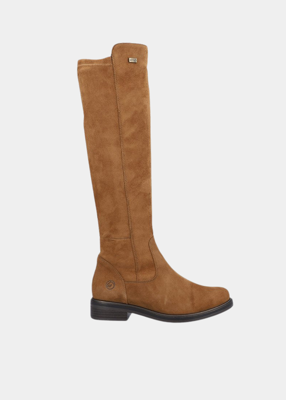 Remonte Fashionable Brown Suede Knee High Boots