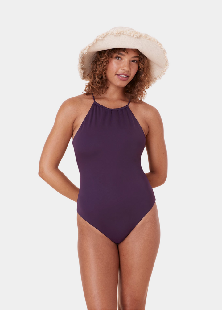 The Saidia One Piece - Eco Nylon - Acai - Long Torso