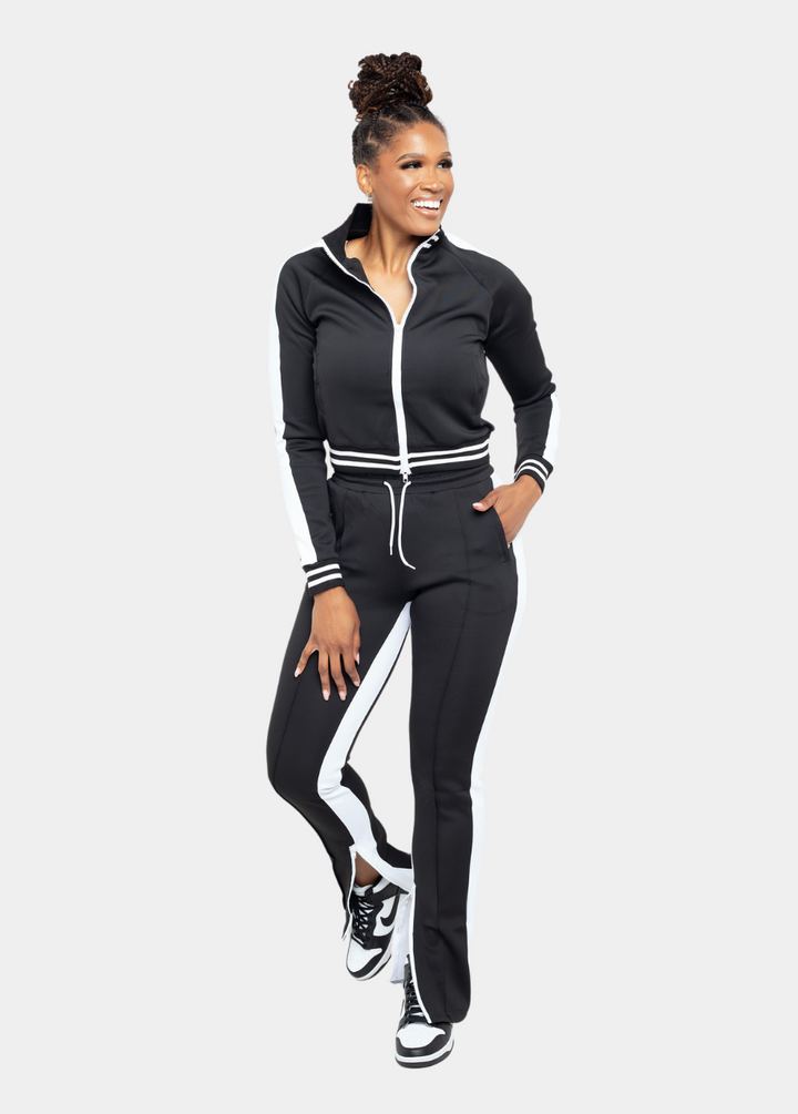 Tall Black/White Tracksuit