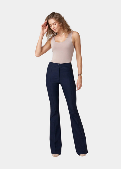 Tall High Waist Flare Dress Pants