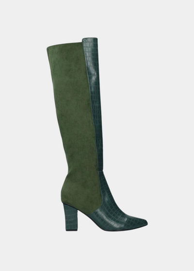 Gorgeous Green Knee-high Boots