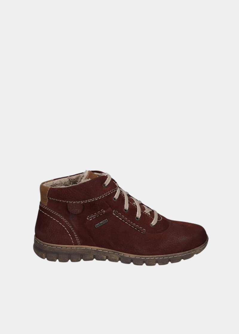 Josef Seibel Waterproof Burgundy Ankle Boots