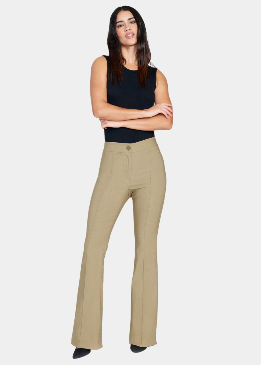 Tall High Waist Flare Dress Pants