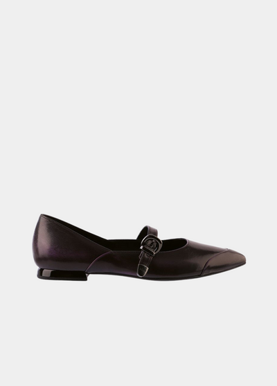 Hogl Super Stylish Aubergine Mary Jane Flats