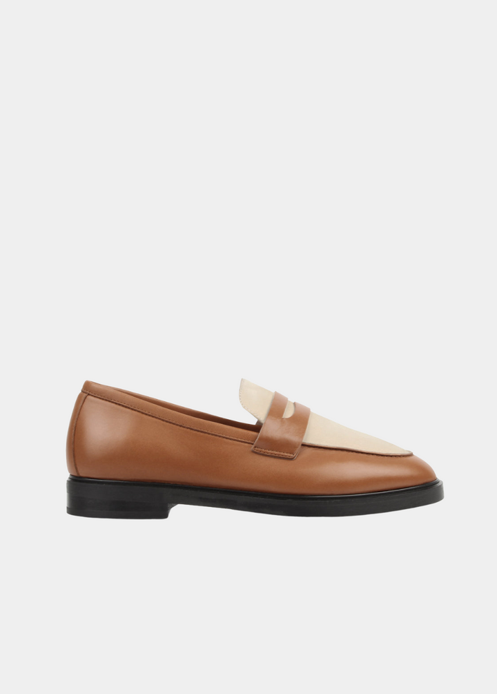 The Milan Loafer Brandy And Creme