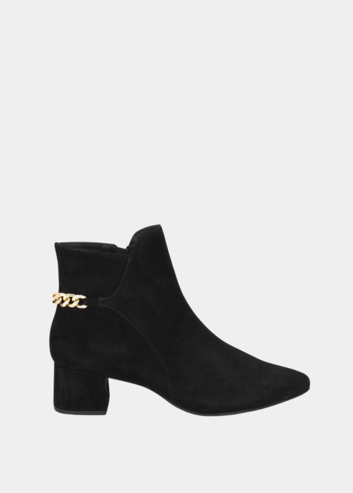 Cinderella Shoes Chic Black Suede Ankle Boots